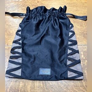 Victoria's Secret Black Drawstring Bag